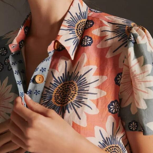 Farm x Anthropologie Surf Shirt - Picture 3 of 9